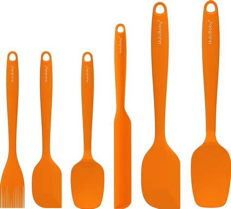 Permanent Warranty Silicone Spatula Set of 6 Seamless One .
